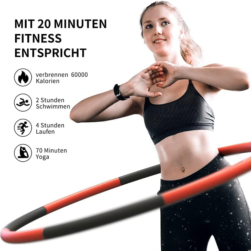 PROIRON Hula Hoop Reifen Erwachsene, Hullahub Reifen mit Gewicht, Hula Hoop Reifen Kinder, 1,2/1,8kg