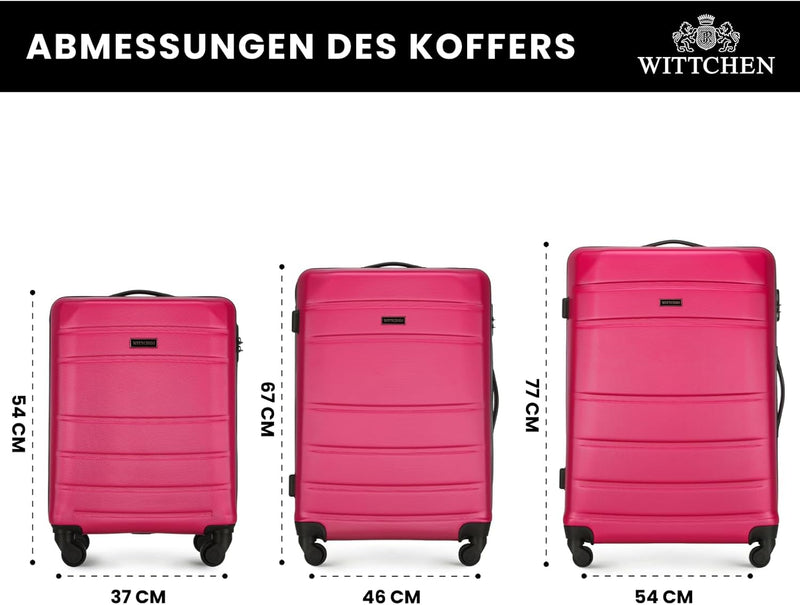 WITTCHEN Globe Line Modern, Koffer-Set 3tlg