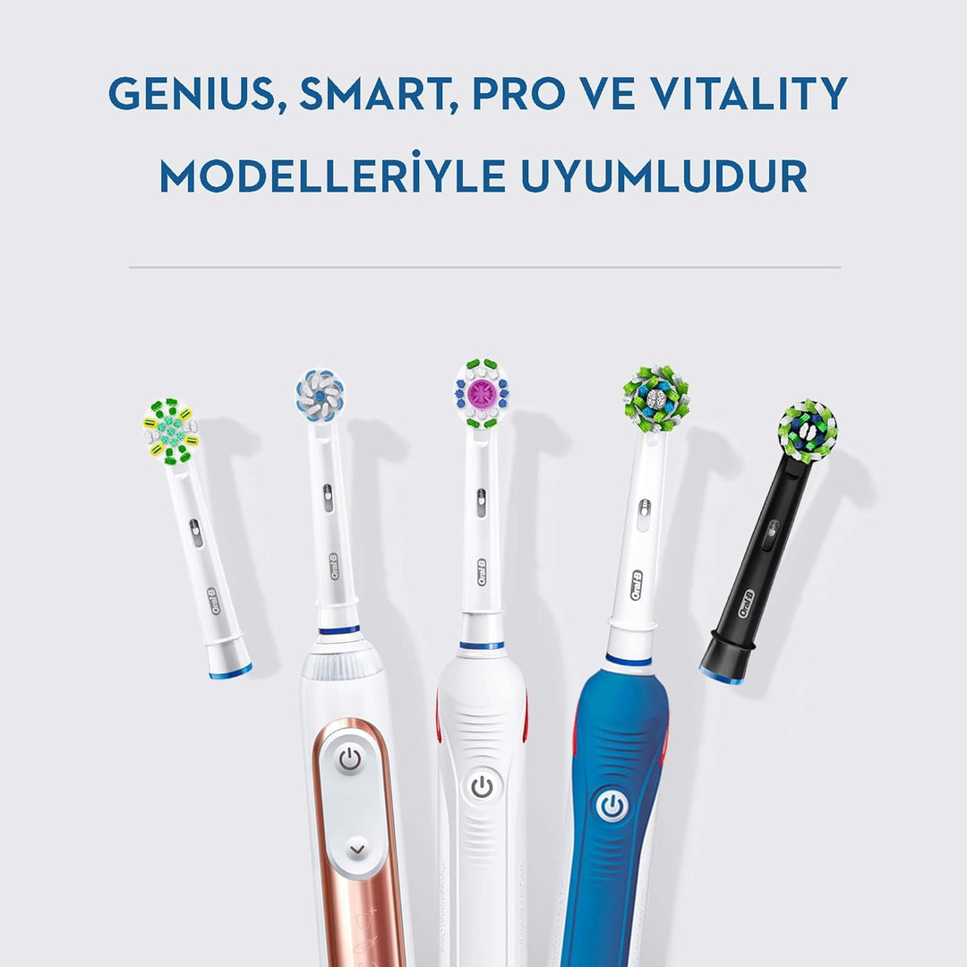 Oral-B Zahnbürste Ersatzkopf Cross Action schwarz 4 Stück