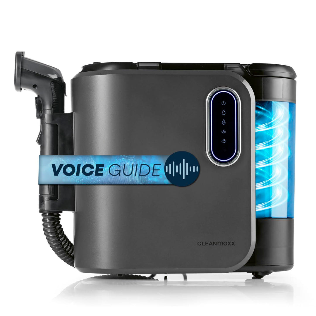 CLEANmaxx Polster- & Teppichreiniger Pro Steam | 3in1: Polsterreiniger, Spot Cleaner, Waschsauger |