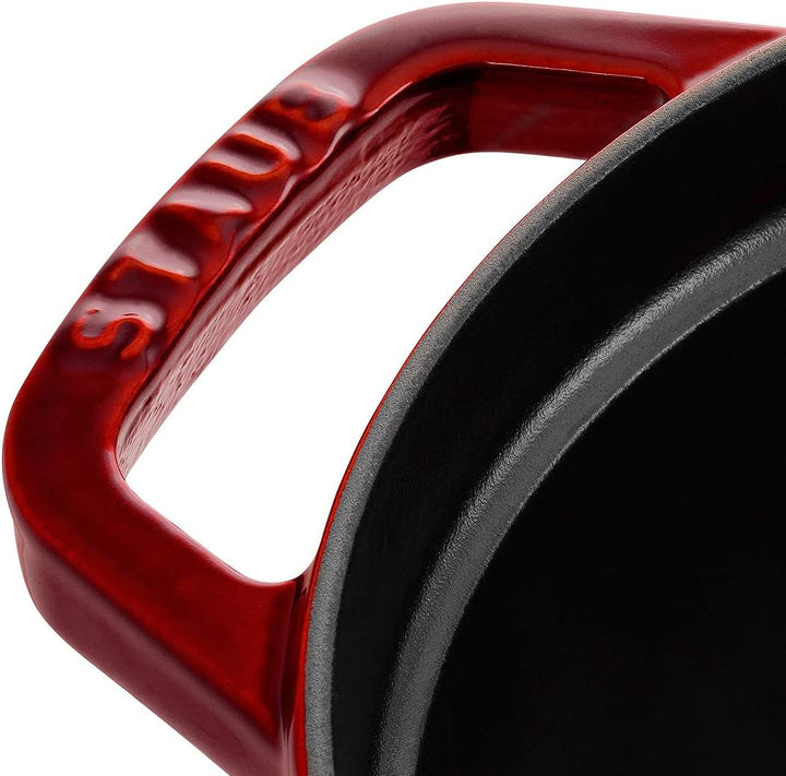 STAUB Gusseisen Bräter/Cocotte, Oval 31 cm, 5,5 L, Aromaregen Funktion, Für alle Herdarten geeignet,