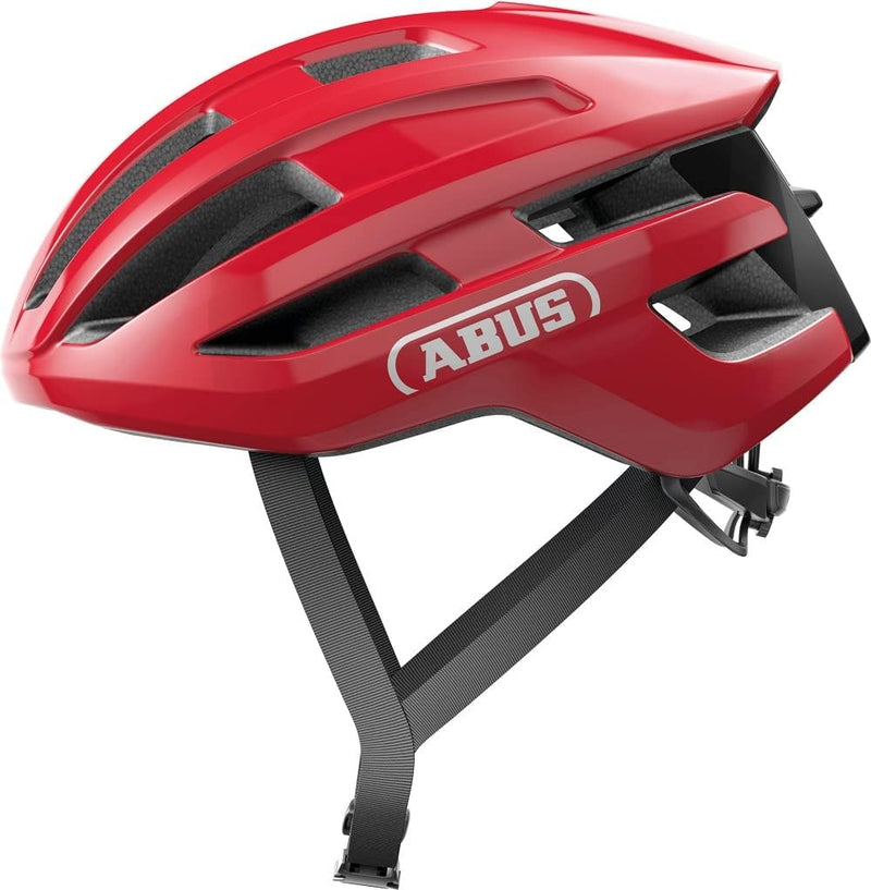 ABUS Rennradhelm PowerDome - leichter Fahrradhelm mit cleverem Belüftungssystem und aerodynamischem