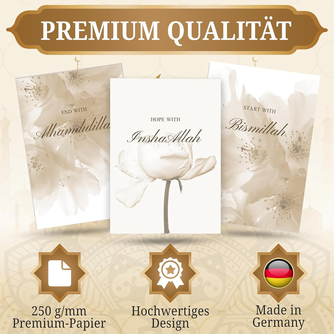 HAVA Artwork Beige Dream Poster Set, Islamische Poster, Islamische Bilder, Islamische Dekoration, Is