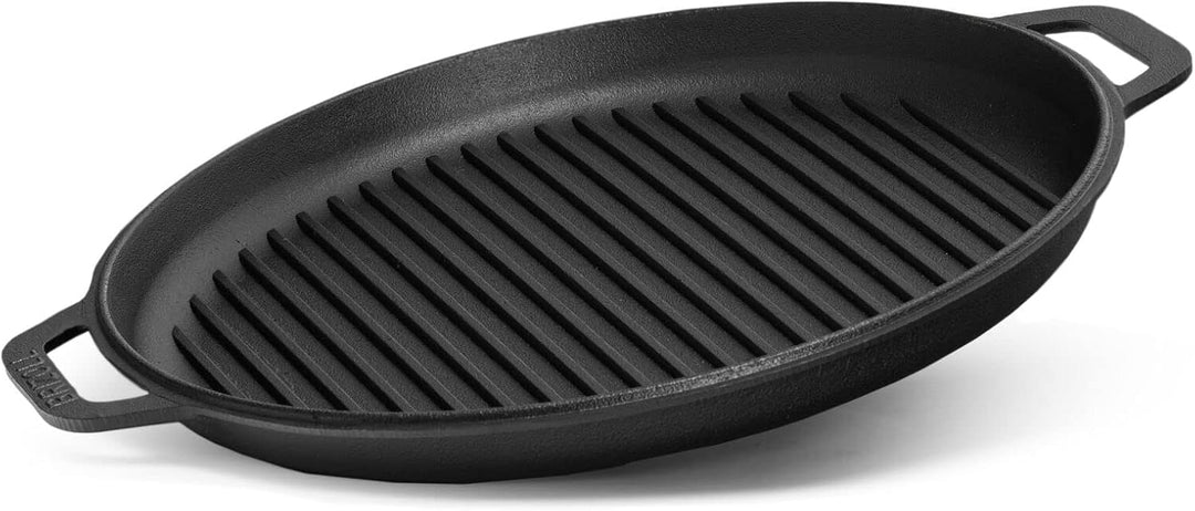 Schwenktopf 12L Kazan aus Gusseisen Kasan Asien Kessel mit Deckel-Grillpfanne Gusstopf Campingtopf m