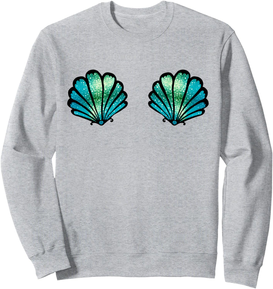 Meerjungfrau Muschel BH Bikini Kostüm Karneval mermaid, Sweatshirt