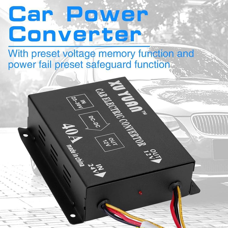 KIMISS Auto Stromrichte Spannungsreduzierer DC 24 V zu 12 V Power Converter Elektrische Inverter Spa