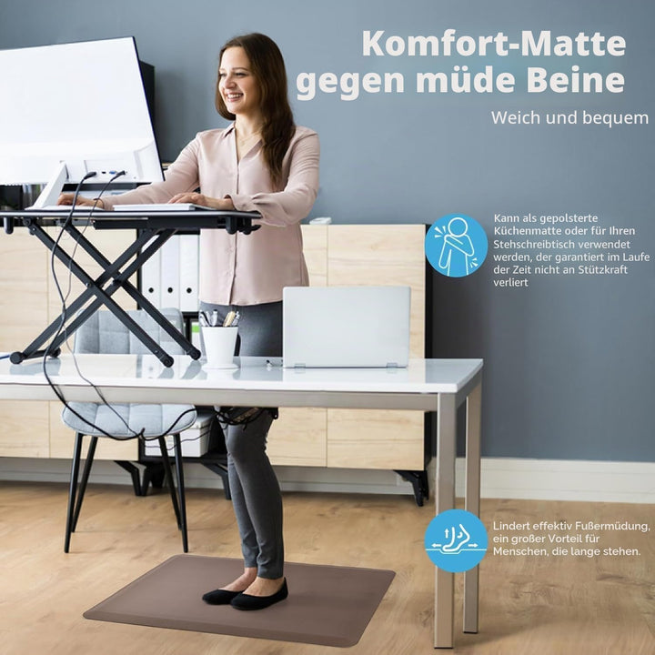 Art3d Anti-Ermüdungsmatte Komfortmatte gepolsterte Küchenmatte rutschfestes Schaumstoff-Komfortkisse