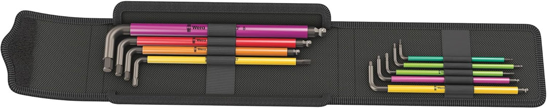 Wera 05004173001 Bicycle Set 4, Fahrrad Winkelschlüssel Satz, 9-teilig Winkelschlüssel Satz, 9-teili