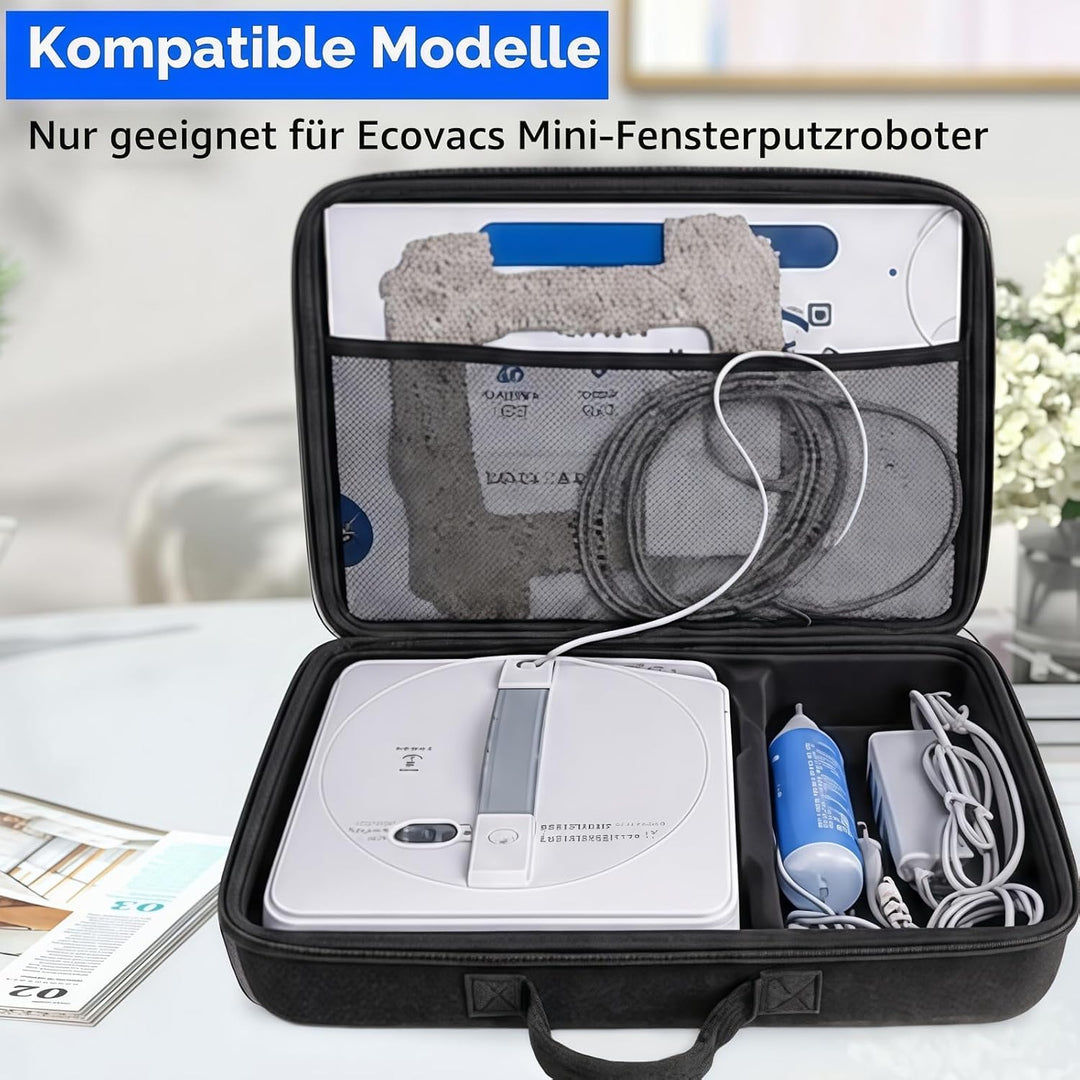 EVA Aufbewahrungsbox für Ecovacs Fensterputzroboter Winbot Mini, tragbare Hartschalen-Organizer für