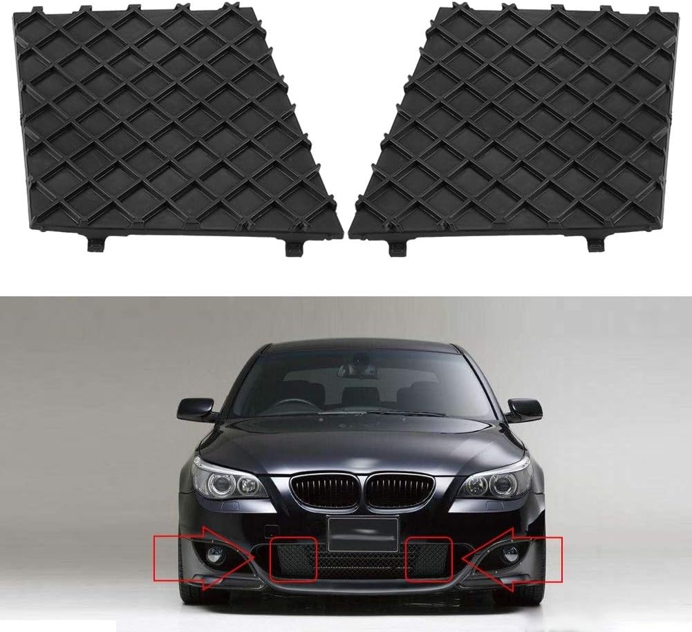 Broco Paar Left & RightFront Auto Lower Grill Mesh-Gitter-Abdeckung Trim for BMW E60 E61
