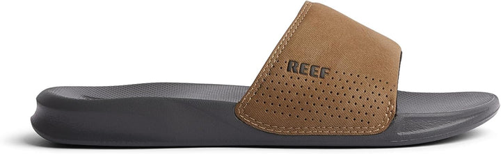 Reef Herren One Slide Schiebe-Sandalen, Grey Tan