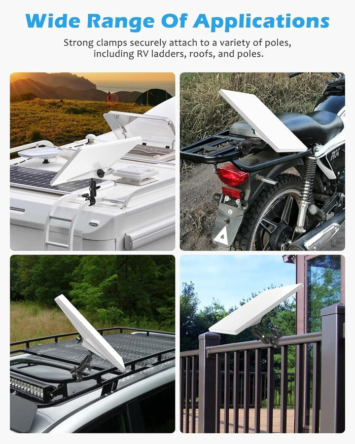 Mini-Halterung, Verstellbare Klemmhalterung für Mini-Zubehör mit Mini-Stativhalterungsadapter, RV-Le