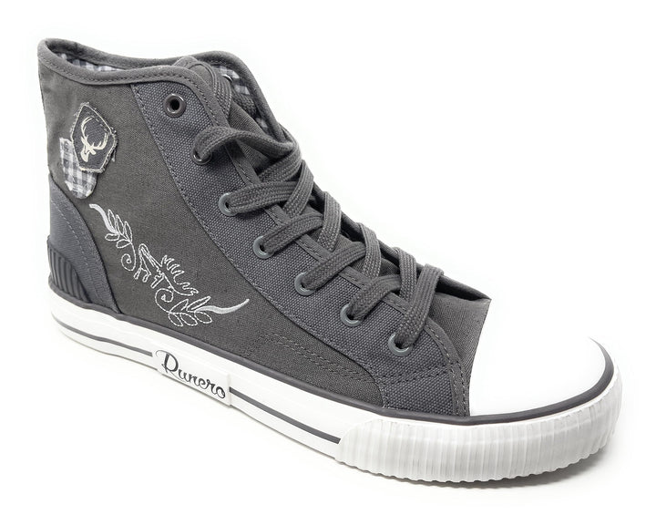 RUNERO Trachtensneaker High Top Trachten Sneaker Freizeitschuhe Trachtenschuhe Damen Herren Unisex 3