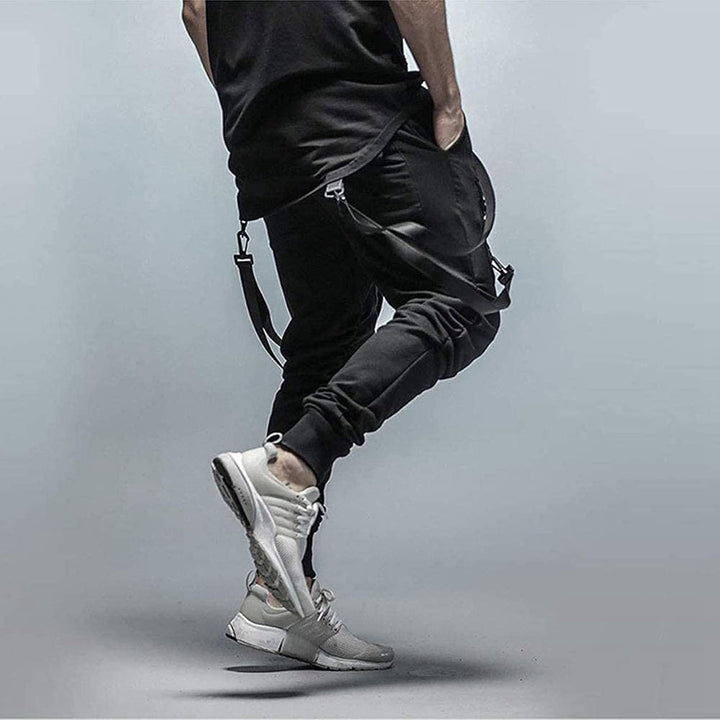 XYXIONGMAO Cargo Hip Hop Pants Streetwear Schwarz Jogger für Herren Taktische Gothic Japanische Stre