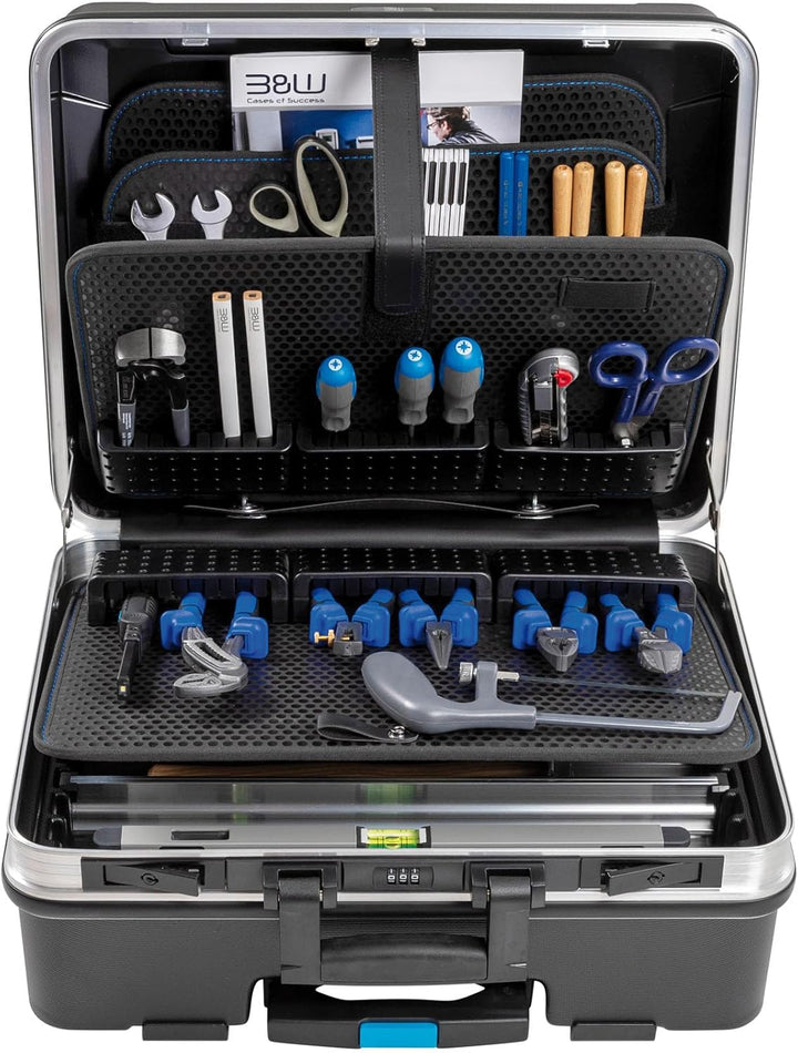 B&W Werkzeugkoffer GO mobil mit MODUL-Werkzeugstecksystem (Koffer aus ABS, Volumen 36l, 48 x 37,5 x