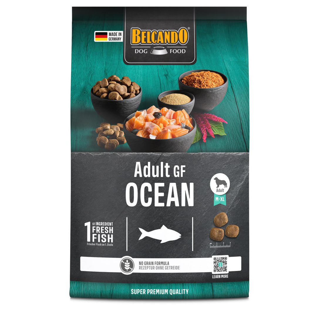 Belcando Adult GF Ocean [4 kg] getreidefreies Hundefutter | Sortenreines Trockenfutter ohne Getreide