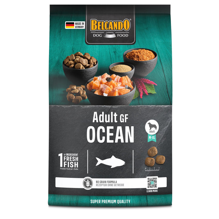 Belcando Adult GF Ocean [4 kg] getreidefreies Hundefutter | Sortenreines Trockenfutter ohne Getreide