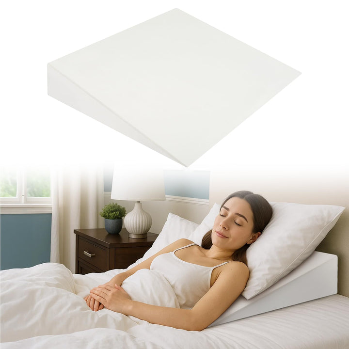 Premium Keilkissen für Bett & Sofa – 2-Zonen-Komfortsystem | Reflux- & Schlafhöherlagerungskissen |