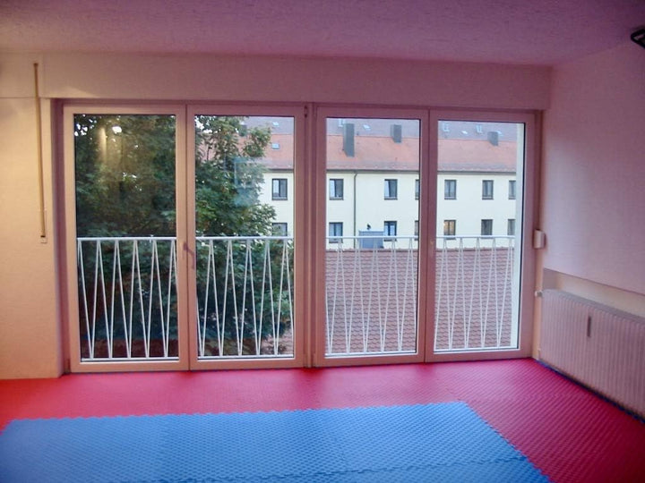 Lexys 10 x Steckmatte Bodenmatte blau/rot Matte 1m x 1m x 1,8cm geprüft nach DIN EN 71 NEU, Steckmat