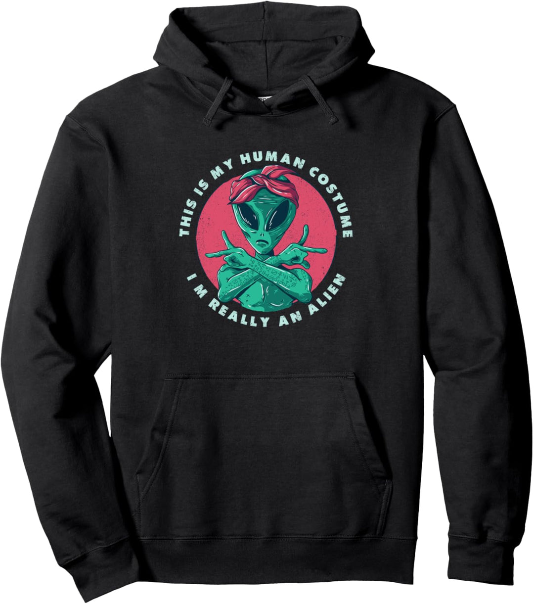 Alien UFO Weltraum - Ausserirdischer Alien Pullover Hoodie