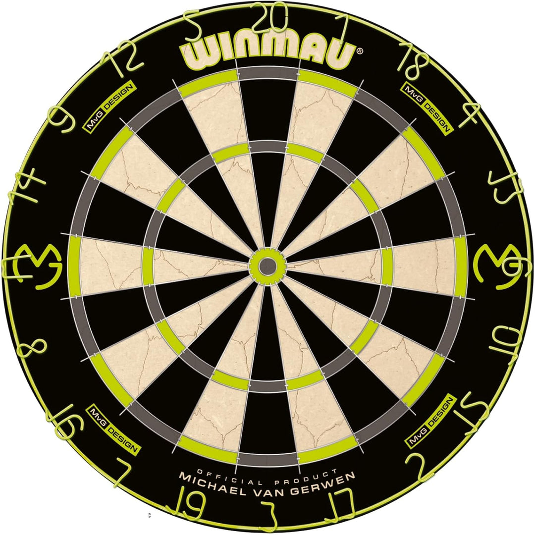 WINMAU Michael Van Gerwen MvG-Sets erhältlich mit Dartboards, Schränken, Umrandungen, Darts und Zube