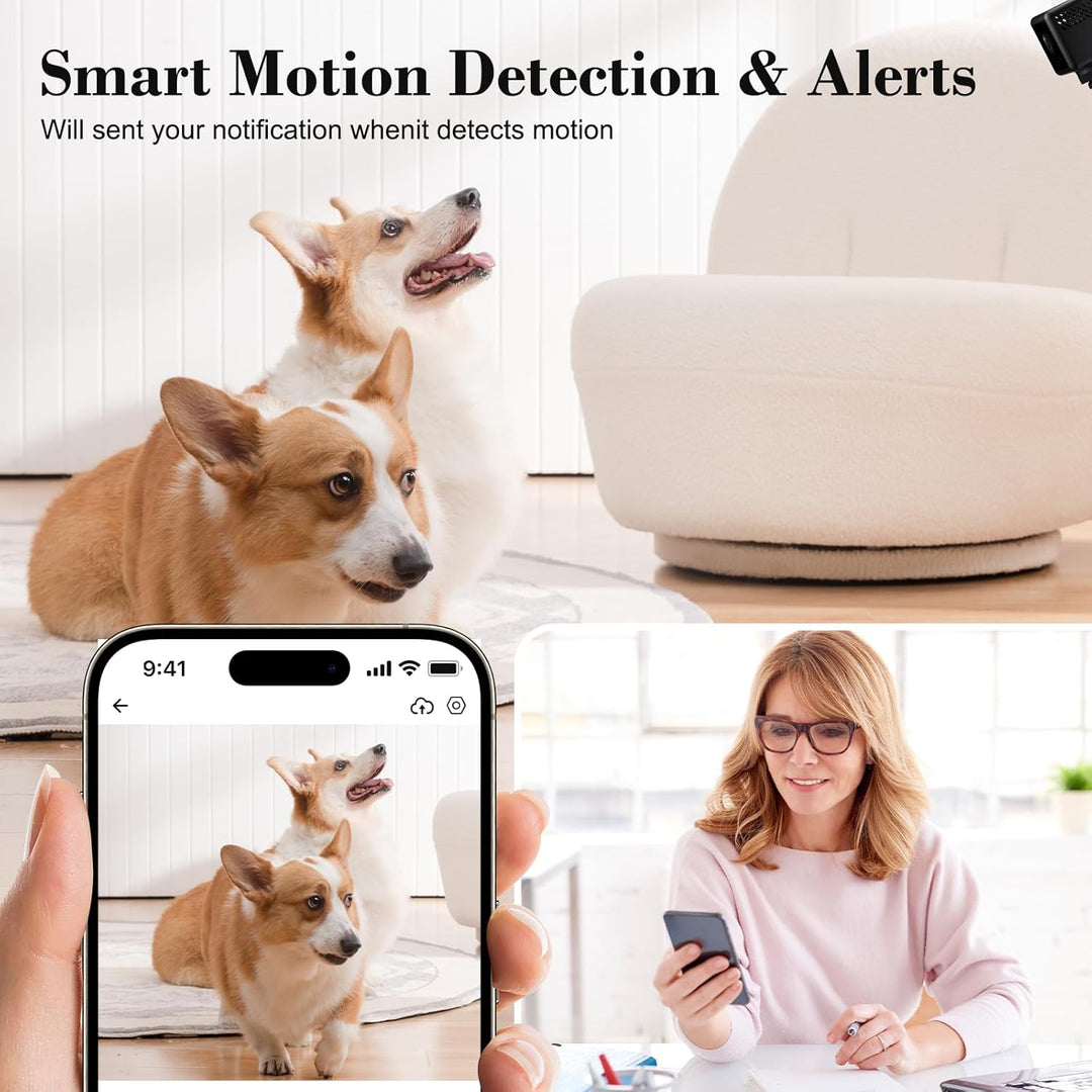 Mini-Kamera, 4K HD WLAN Überwachungskamera Innen Für Live Übertragung Handy APP, Kleine WiFi Camera