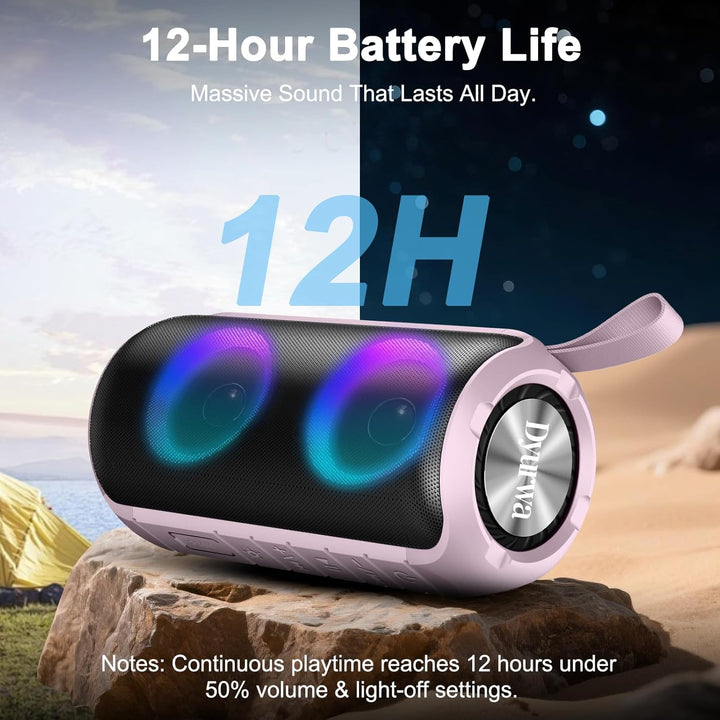 Lautsprecher für den Aussenbereich Starker Stereosound Bluetooth Lautsprecher Rosa, Rosa