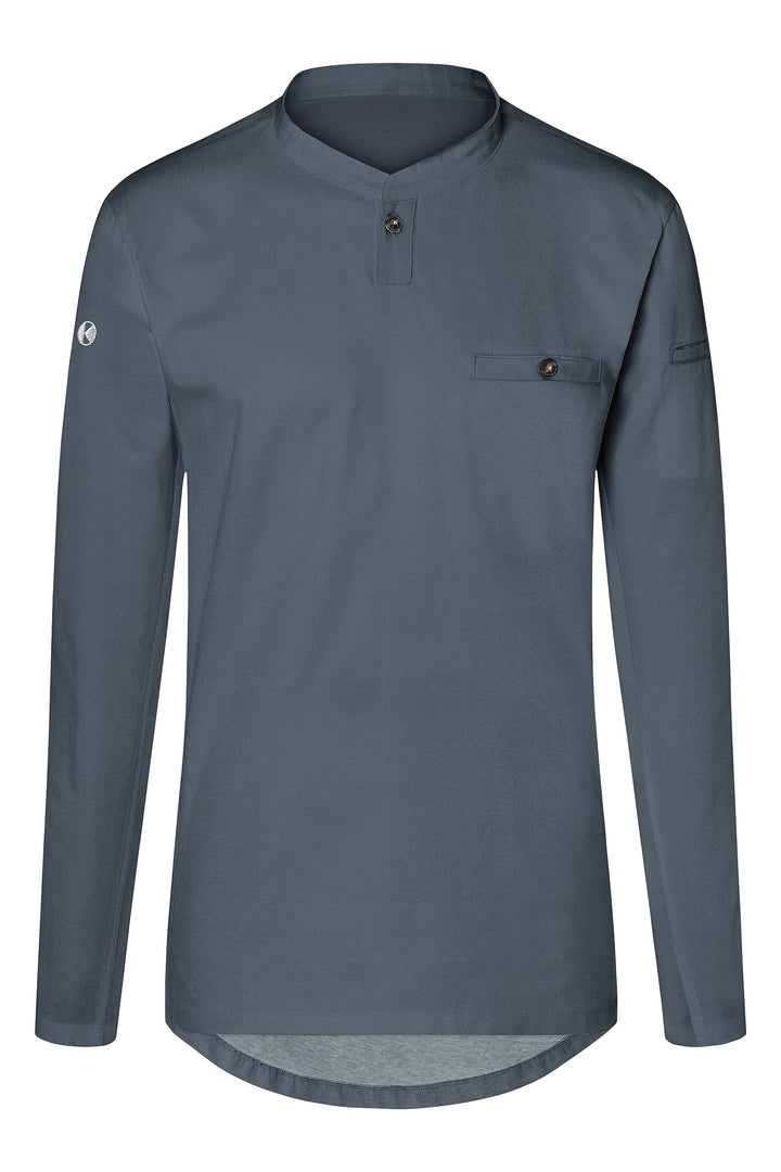 Karlowsky Herren Langarm Arbeitsshirt Performance 60% Baumwolle, 40% Polyester, Anthrazit
