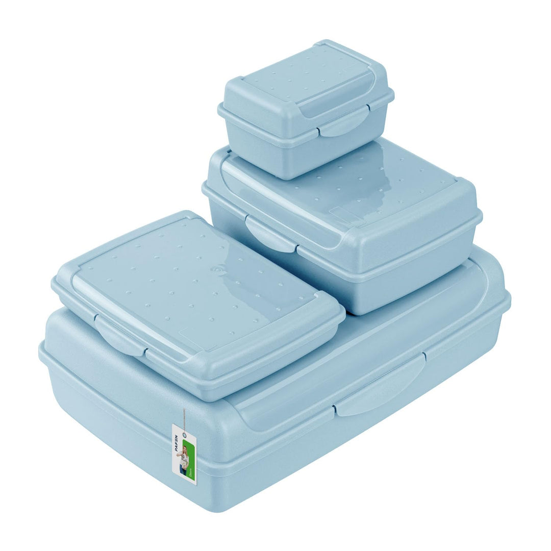 Lunchbox SET Brotdose Erwachsene Kinder - Satz mit 4 Behältern - BPA Frei Vesperbox Frühstücksbox Br