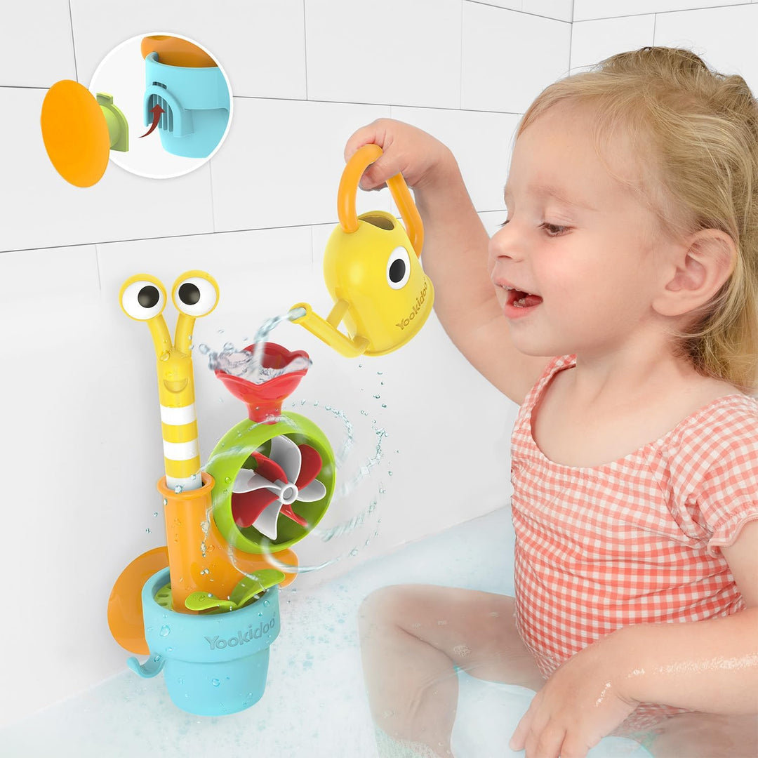 Yookidoo Pop Up Wasserschnecke - Interaktives Badespielzeug für Kleinkinder (ab 18 Monaten), pädagog