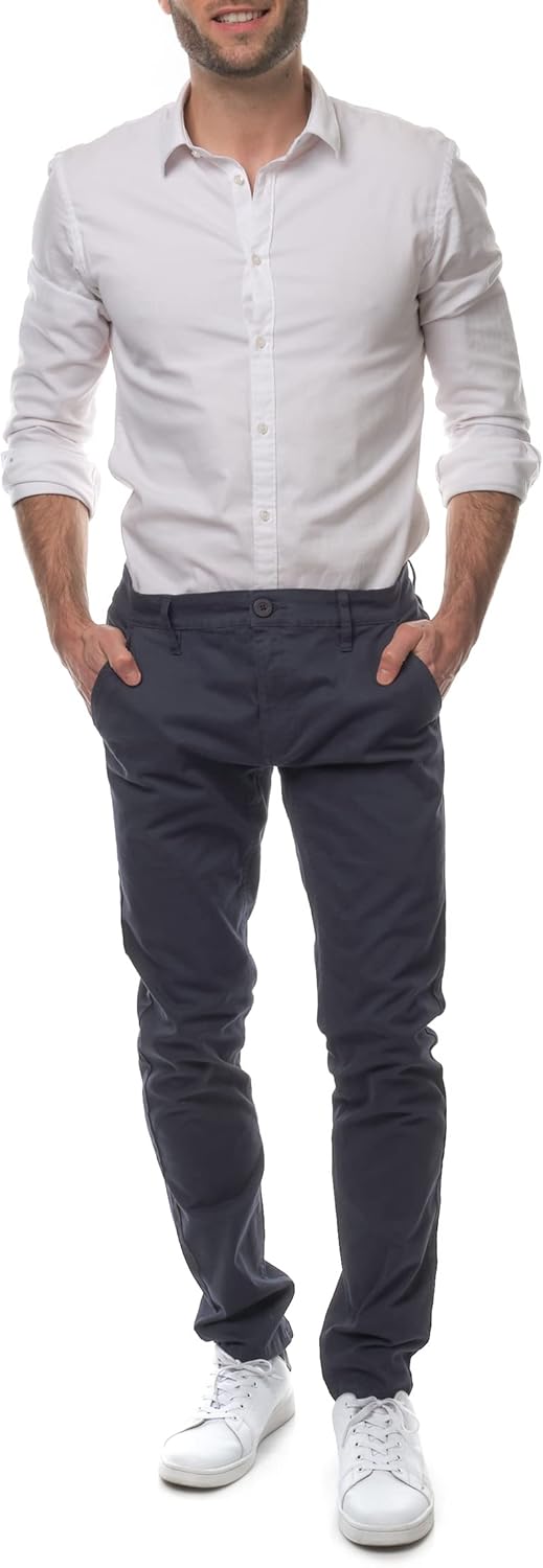 HOPENLIFE Herren Nara Navy 40 Klassische Hose, Marineblau, 38