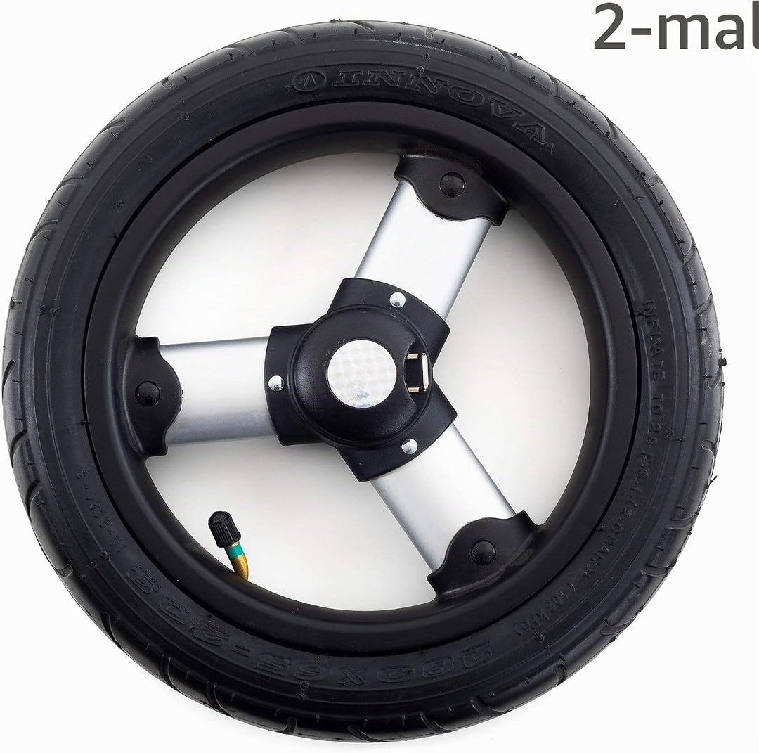 Andersen Ersatzrad-Set für Tura und Royal Einkaufstrolley, Ø 290 mm, luftbereift und kugelgelagert,