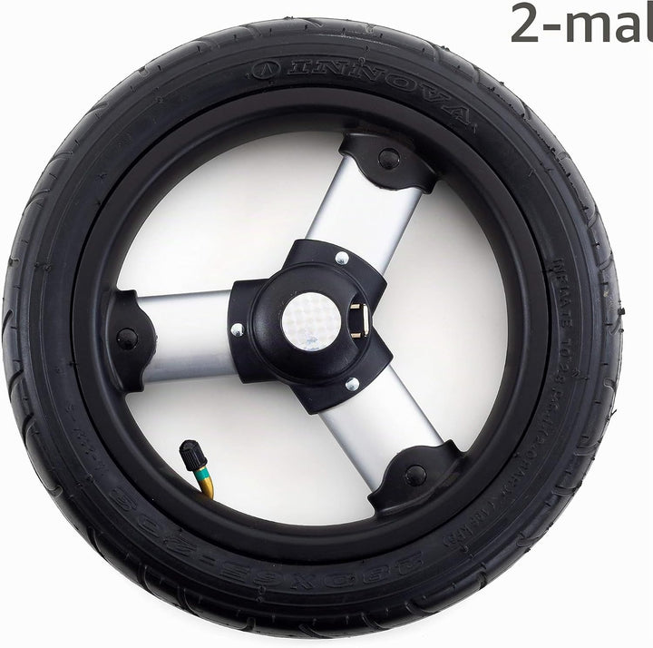 Andersen Ersatzrad-Set für Tura und Royal Einkaufstrolley, Ø 290 mm, luftbereift und kugelgelagert,