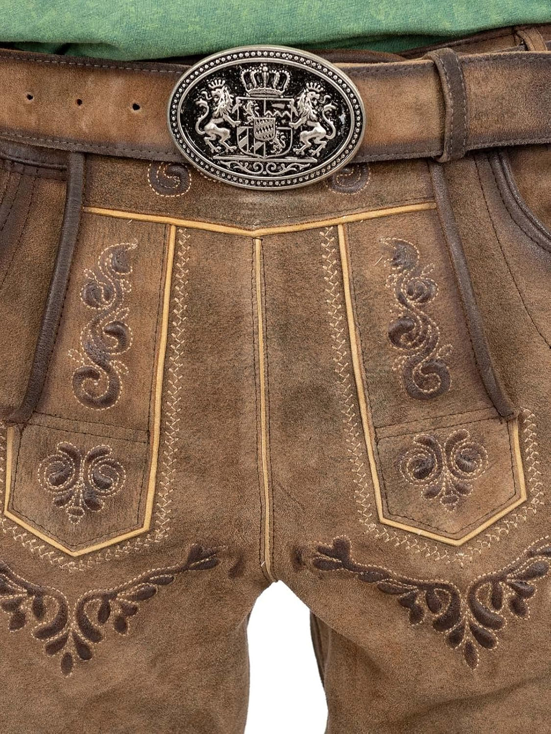 Maddox Herren Lederhose Ronn 54 Braun, 54 Braun