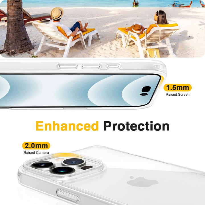 GOODVISH Handykette für iPhone 16 Pro Hülle mit Band (6.3") | Kameraschutz und Bildschirmschutz | |