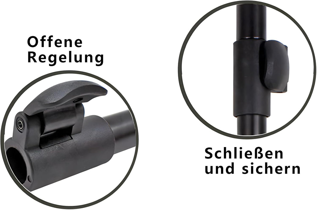2 Stück Banksticks Rutenhalter, Aluminium Bankstick Angel Rutenhalter Rutenständer Halter Verstellba