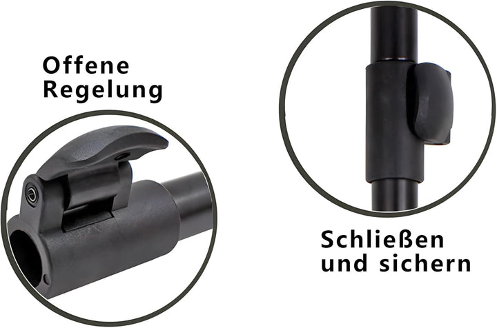 2 Stück Banksticks Rutenhalter, Aluminium Bankstick Angel Rutenhalter Rutenständer Halter Verstellba