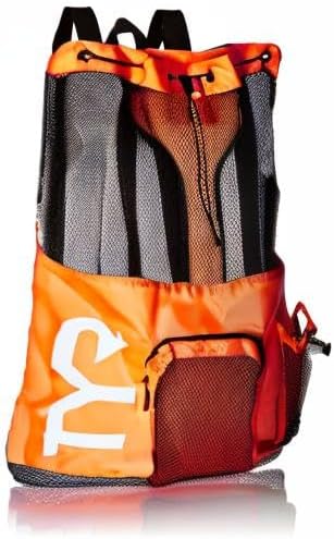 TYR Unisex Big Mesh Mummy Rucksack Tasche Einheitsgrösse Orange, Einheitsgrösse Orange