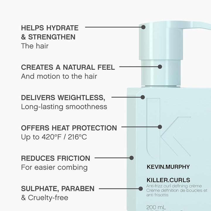 KEVIN.MURPHY Killer Curls Antifrizz Curl Defining Cream, 200ml
