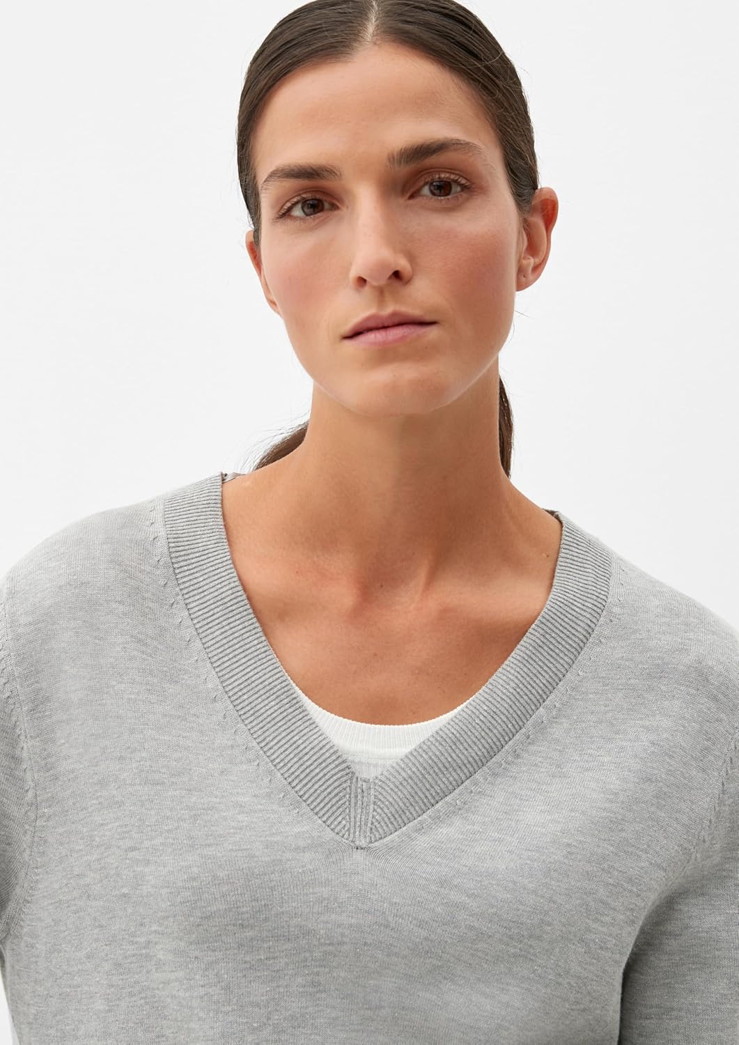 s.Oliver Feinstrickpullover aus Viskosemix, 9400 Grau