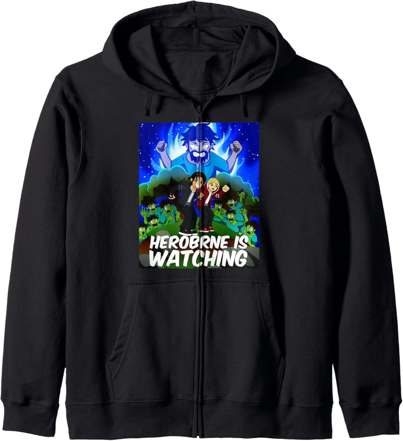 Herobrine is Watching Cartoon-Charaktere Kapuzenjacke