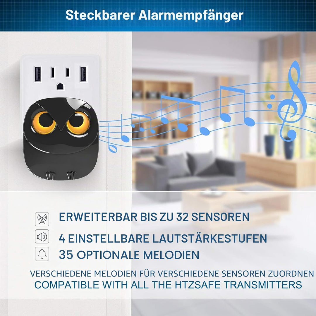 800m Reichweite drahtloses Einfahrtsalarmsystem - Bewegungssensor & Detektor-Home & Office DIY Siche