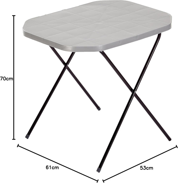Patio Campingtisch klappbar 70 x 53 cm Stahlgestell