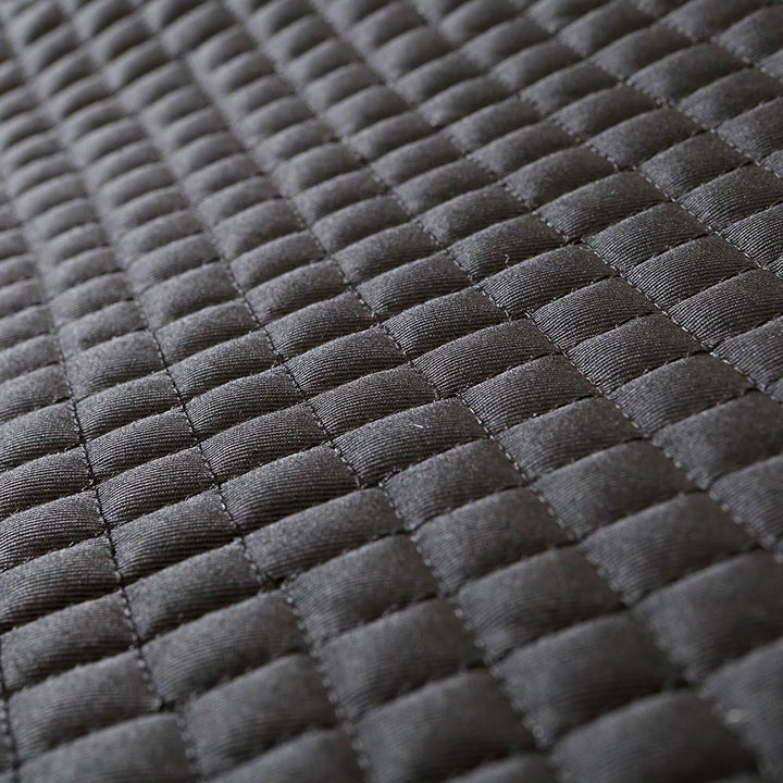 Kavalkade Schabracke mit Lammfellrand, Natur Schwarz Dressur, Schwarz Dressur
