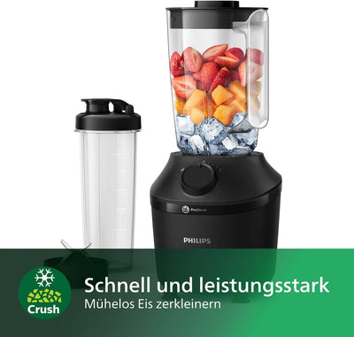 Philips HR2041/41 Standmixer (450 Watt, ProBlend-Technologie, 1,9 Liter Kunststoffbehälter, inkl. Tr