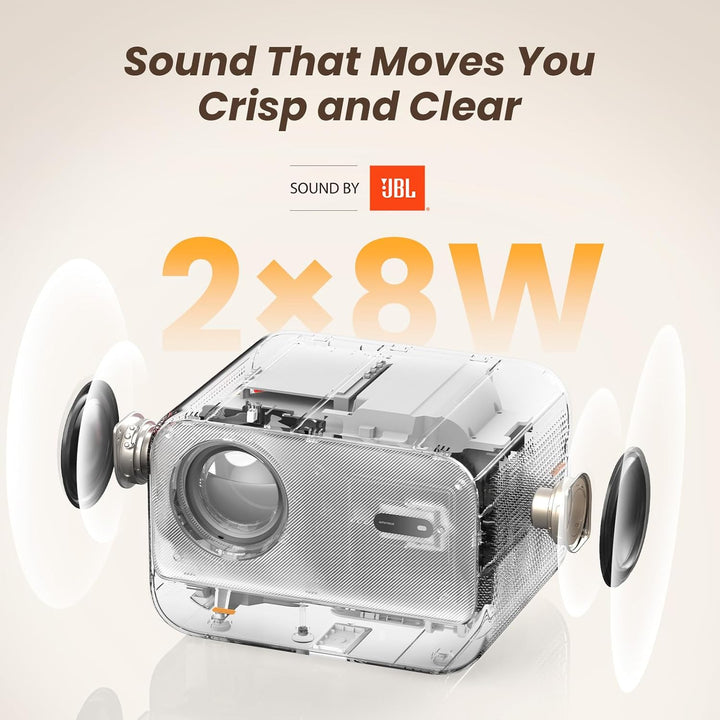 [Netflix Lizenz/Sound von JBL] Yaber L2 Plus Projektor mit WiFi und Bluetooth, nativer 1080P Projekt
