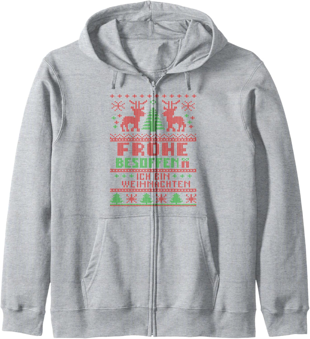 Lustiges Ugly Christmas Frohe Besoffen Ich Bin Weihnachten Kapuzenjacke