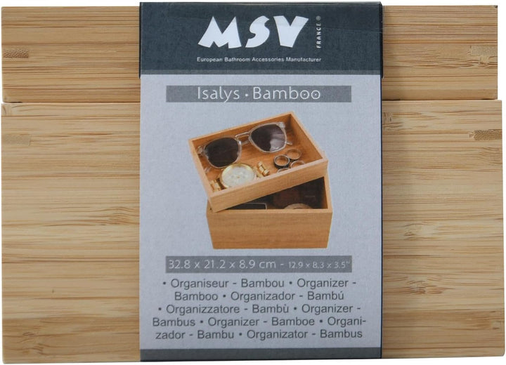 MSV - Vielseitige Aufbewahrungsbox - 2 Stapelbare Fächer - Serie ISALYS - Aufbewahrung für Make-up,