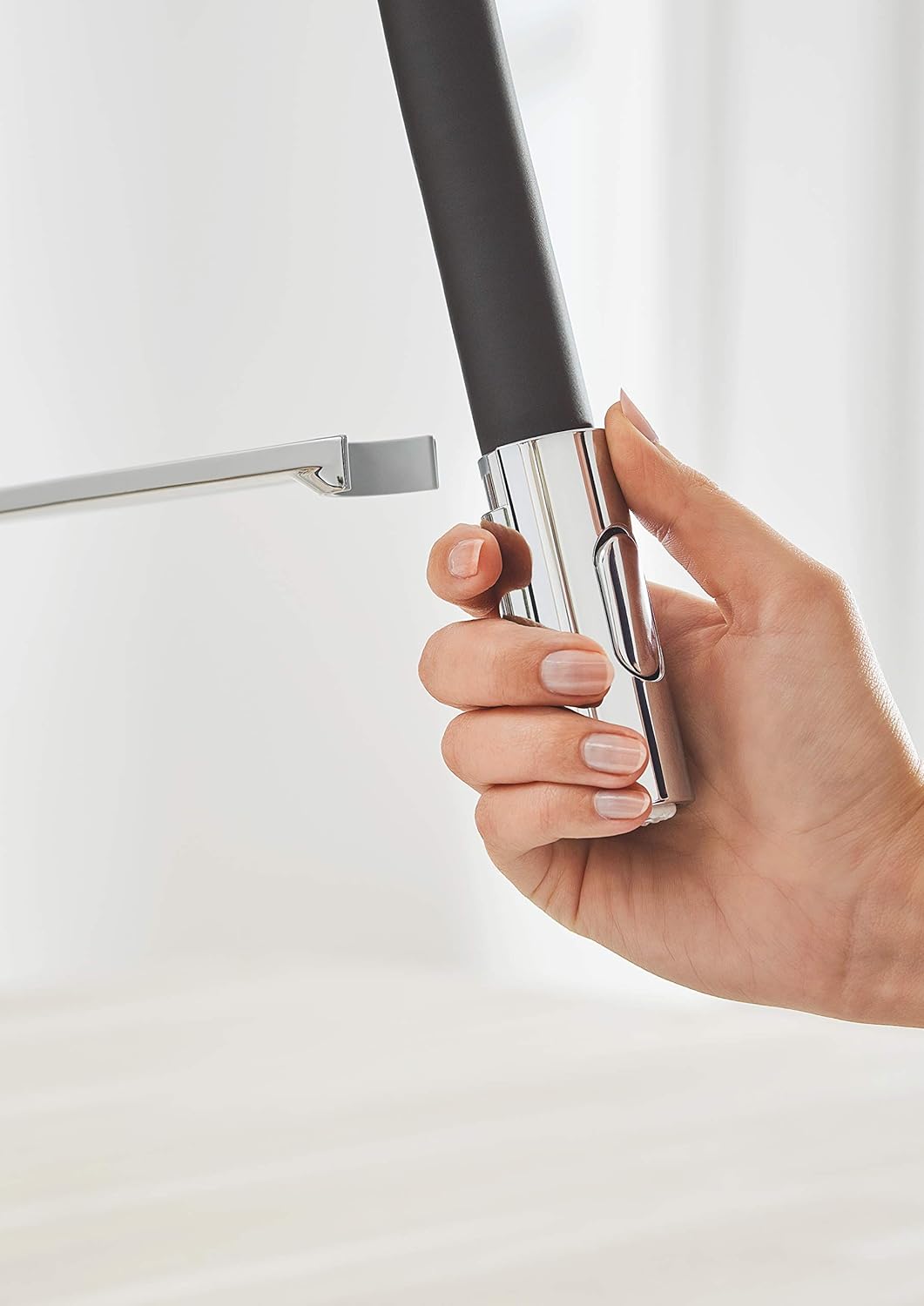 GROHE Concetto, Profi Küchenarmatur mit 2 Strahlarten (Wasserhahn Küche mit ausziehbarer Profibrause