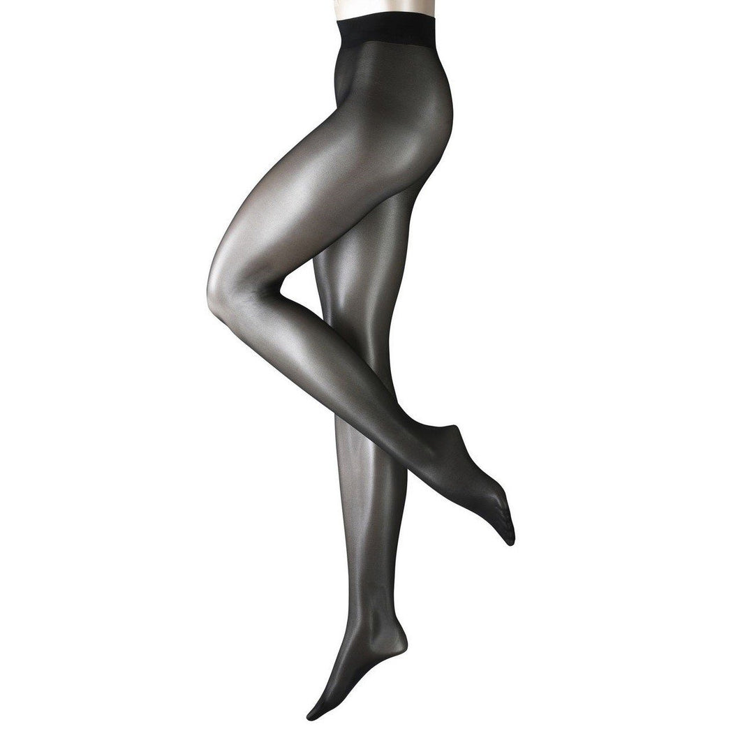 Falke Strumpfhosen Tights Seidenglatt 15 2er Pack, Grösse:M-L;Farbe:Black (3009)